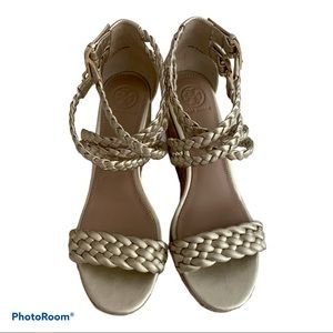 Tory Burch Gold Bailey Briad Espadrilles